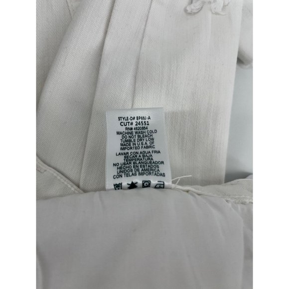 Just black Cora crop raw chewed hem jeans 25 white distressed - Picture 10 of 12